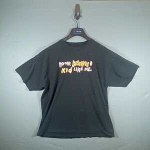 Optima Cotton Wear Heavy Black T-Shirt XL Kid Like Me Novelty Graphic
